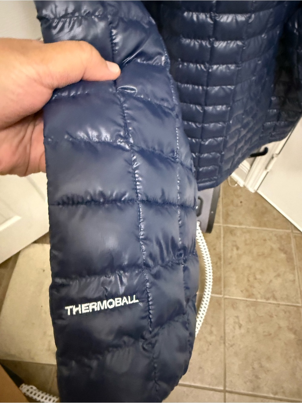 The North Face Mens Thermoball Insulated Navy Jacketed